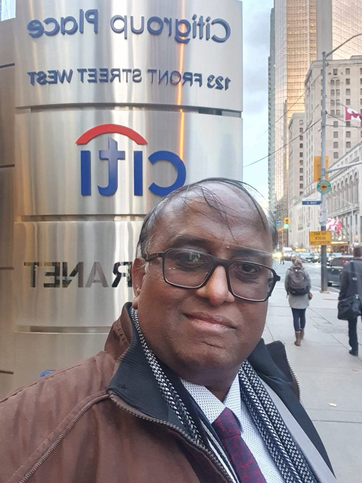 Ghulam Shabbir Babar on Front Street West, Toronto