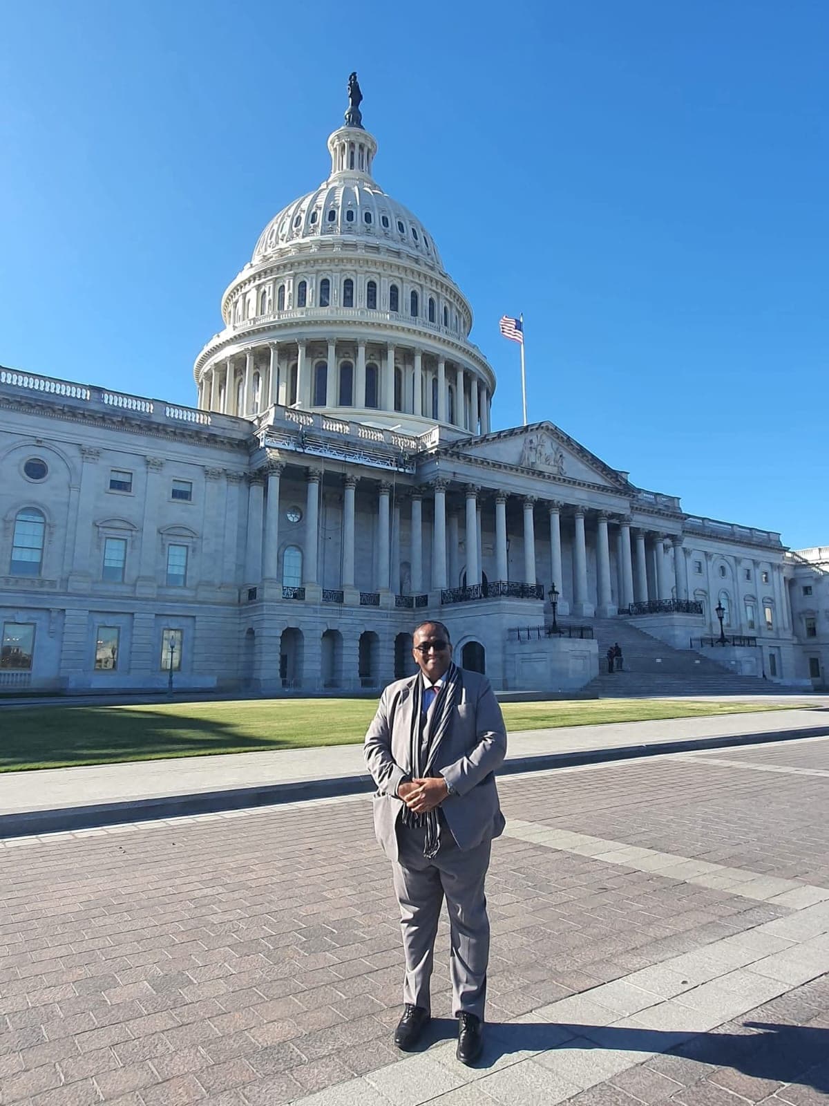 Ghulam Shabbir Babar at the United States Capitol, Washington, D.C.